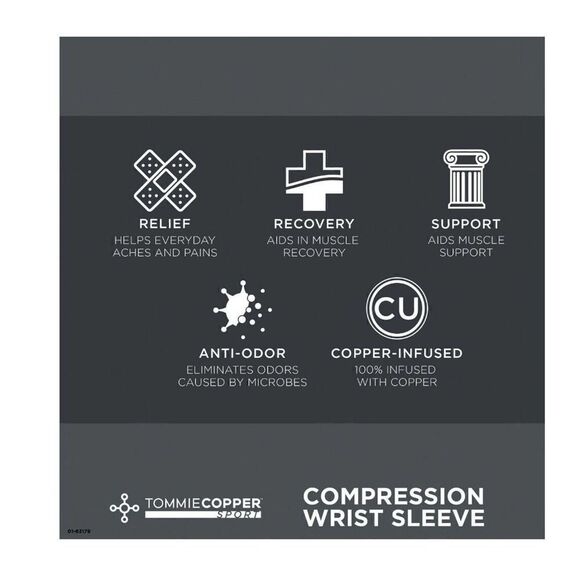 Tommie Copper Ankle Compression Sleeve Joint Ankle Pain Relief Small Medium - Picture 6 of 10